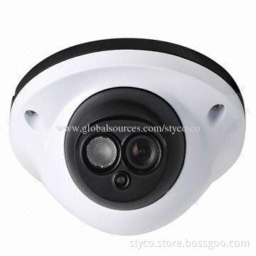 CMOS Dome Camera with Audio Microphone, 2.8mm Lens, Array LED, Up to 30m Night Vision